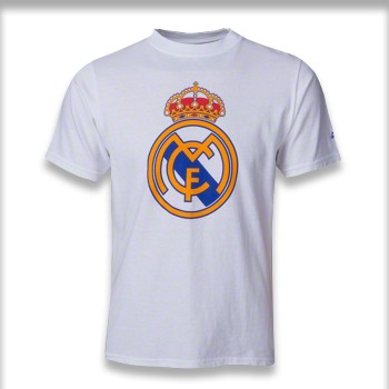 Round Neck Real Madrid Logo T-Shirt